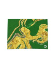 FOULARD VERDE E ORO