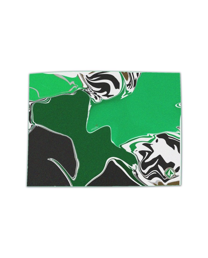 FOULARD VERDE E NERO