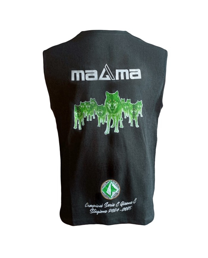 Shirt smanicato US Avellino “Celebrativo” nero