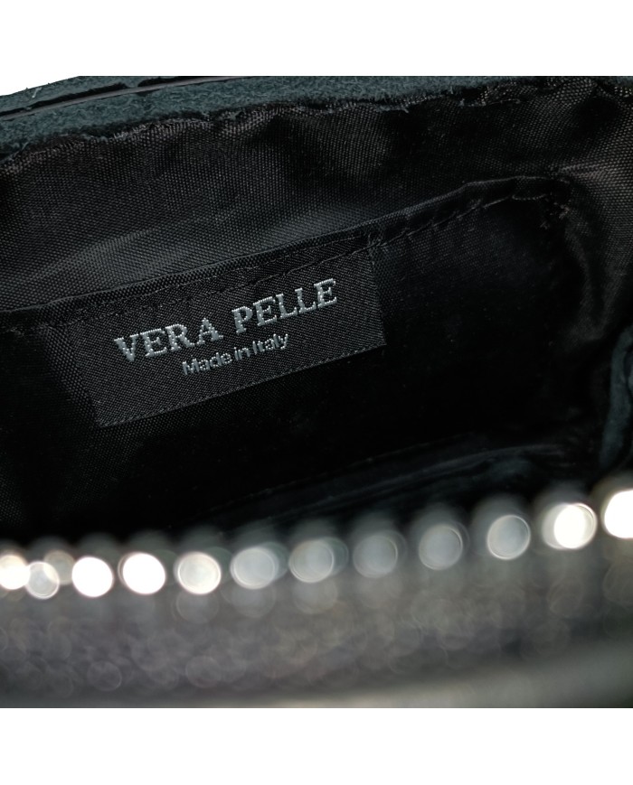 POCHETTE IN PELLE con portachiavi incluso