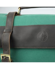 Borsa Ufficio a Spalla- Tessuto e Pelle