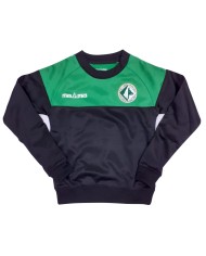 Felpa Allenamento Bambino Nero/Verde