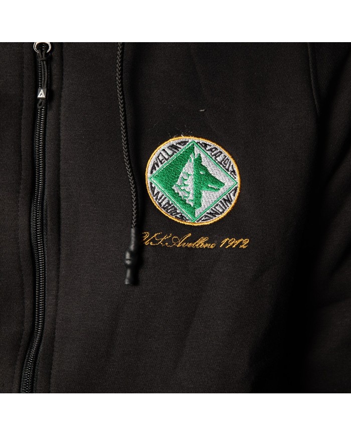 FELPA NERA CON RIGHE VERDI Bambino